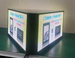 three side taxi top led display